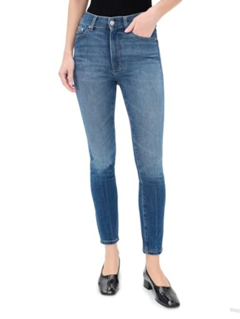 High Rise Skinny Instasculpt Stretch Denim Jeans Ankle